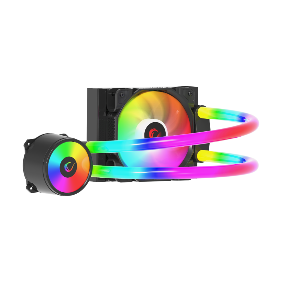 CPU hladnjak AIO Liquid RAMPAGE ICEBLADE C4 72CFM 2000RPM ARGB ventilator AM5/LGA1700 120mm Black - Image 2