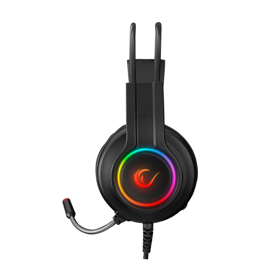 Slušalice sa mikrofonom gaming RAMPAGE RM-K92 X-STACK black PC/PS4 USB 7.1, RGB - Image 3