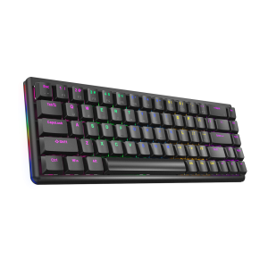 Tastatura gaming RAMPAGE REBEL Mechanical Low Profile blue switch US Layout Rainbow
