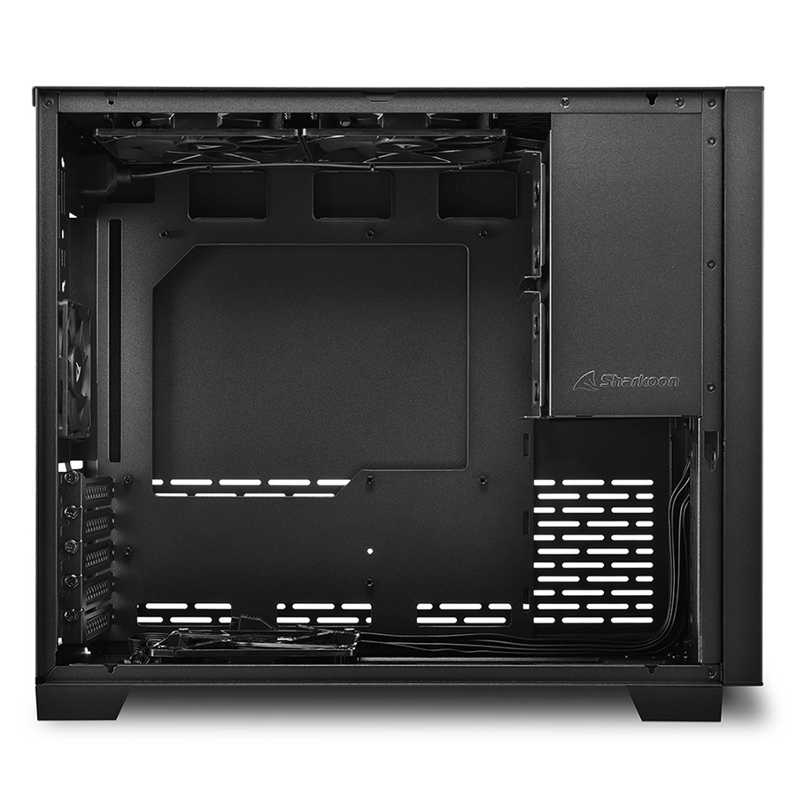 Kućište SHARKOON gaming, MS-Y1000 bk, black, ventilatori 1x80mm PWM, 3x120mm PWM, Micro-ATX - Image 6