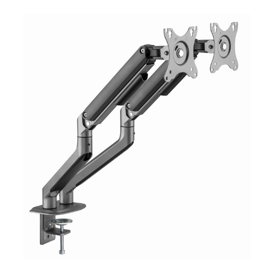 NOSAČ ZA DVA MONITORA GEMBIRD MA-DA2-05, up to 32", up to 9 kg - Image 2