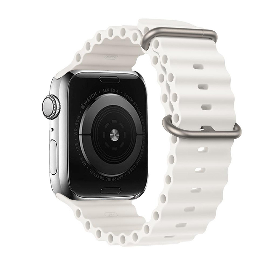 NARUKVICA ZA APPLE WATCH 42/44/45/49 DIZAJN 1 BIJELA