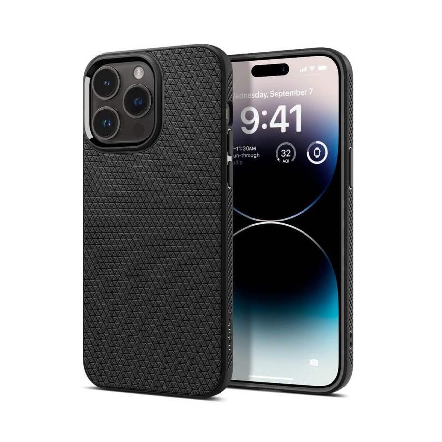 ZAŠTITNA MASKA SPIGEN LIQUID AIR ACS06704 DO IPHONE 15 PRO - MAT CRNA