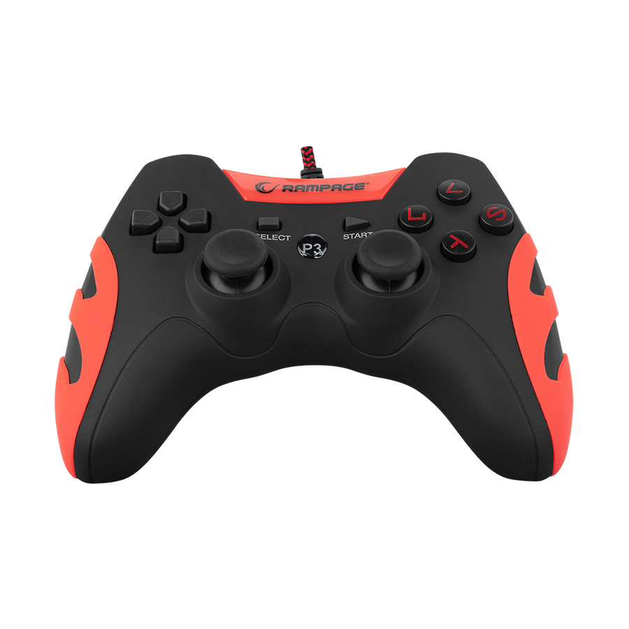Game Pad gaming RAMPAGE Snopy SG-R218 PS3/PC X INPUT Red USB 1.8m Joypad