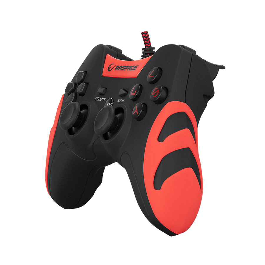 Game Pad gaming RAMPAGE Snopy SG-R218 PS3/PC X INPUT Red USB 1.8m Joypad - Image 3