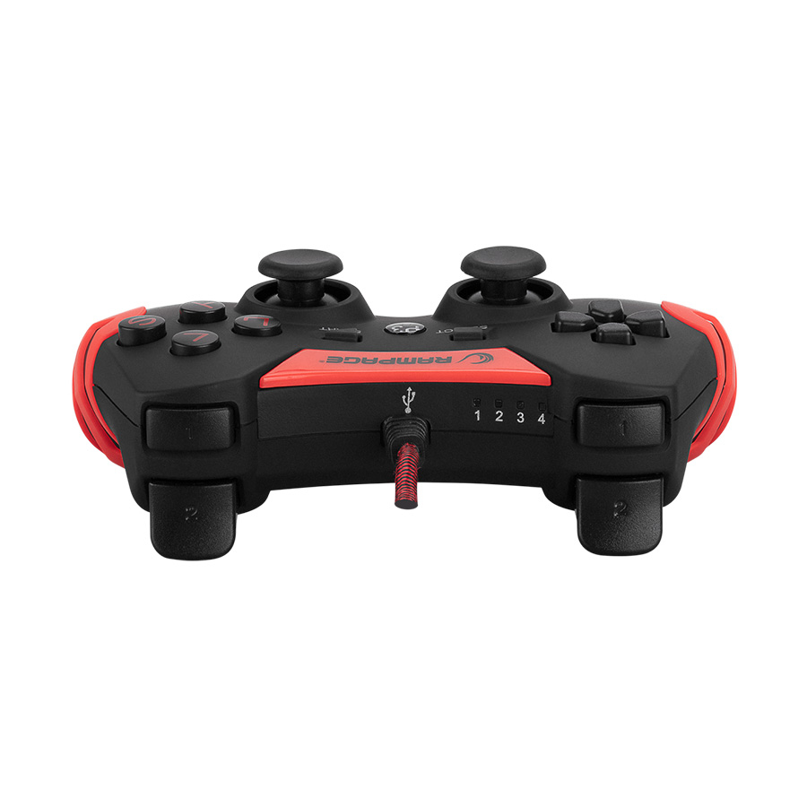 Game Pad gaming RAMPAGE Snopy SG-R218 PS3/PC X INPUT Red USB 1.8m Joypad - Image 5