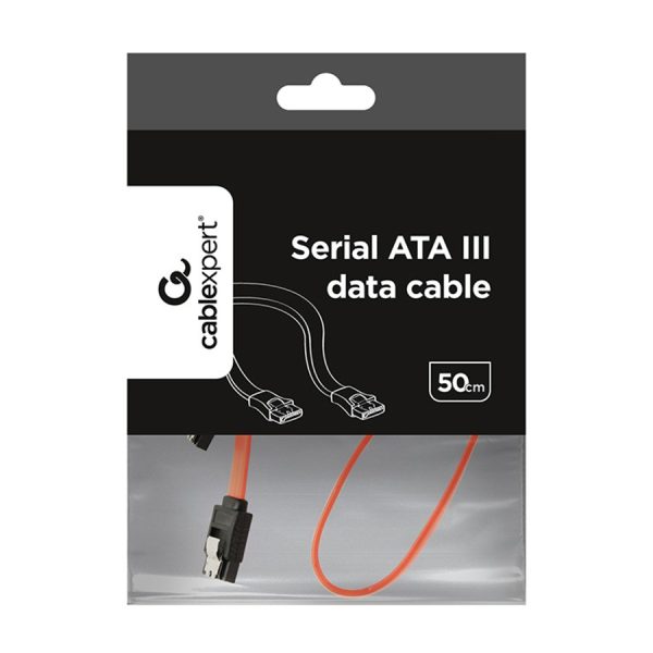SATA data cable 50cm, metal clips, bulk, CC-SATAM-DATA, GEMBIRD slika 4