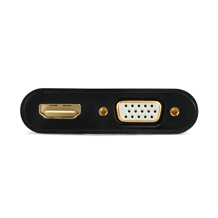 Video adapter VGA to HDMI + VGA adapter 0.15 m, black, GEMBIRD A-VGA-HDMI-02 - Image 3