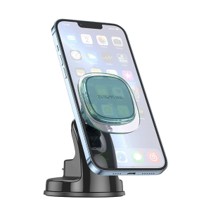 Univerzalni magnetni auto držač nosač za mobitel BOROFONE BH83 Clear magnetic car center console ice mist