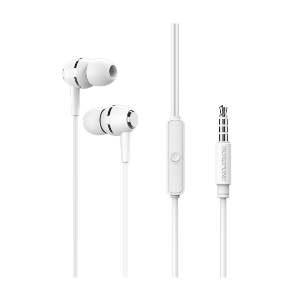 Slušalice sa mikrofonom 3.5mm BOROFONE BM36 Acura Universal white