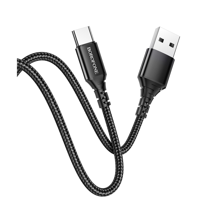USB kabal 1m BOROFONE BX54 Ultra bright charging data Type-C black