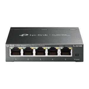 SWITCH TP-Link TL-SG105E 5-portni gigabitni Desktop Easy Smart, 5 10/100/1000Mbps RJ45 portova, MTU/Port/Tag-based VLAN, QoS, IGMP Snooping, Zelena te