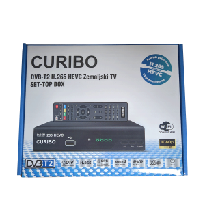 CURIBO TV RECEIVER DVB-T2/C H.265, aerial + cable