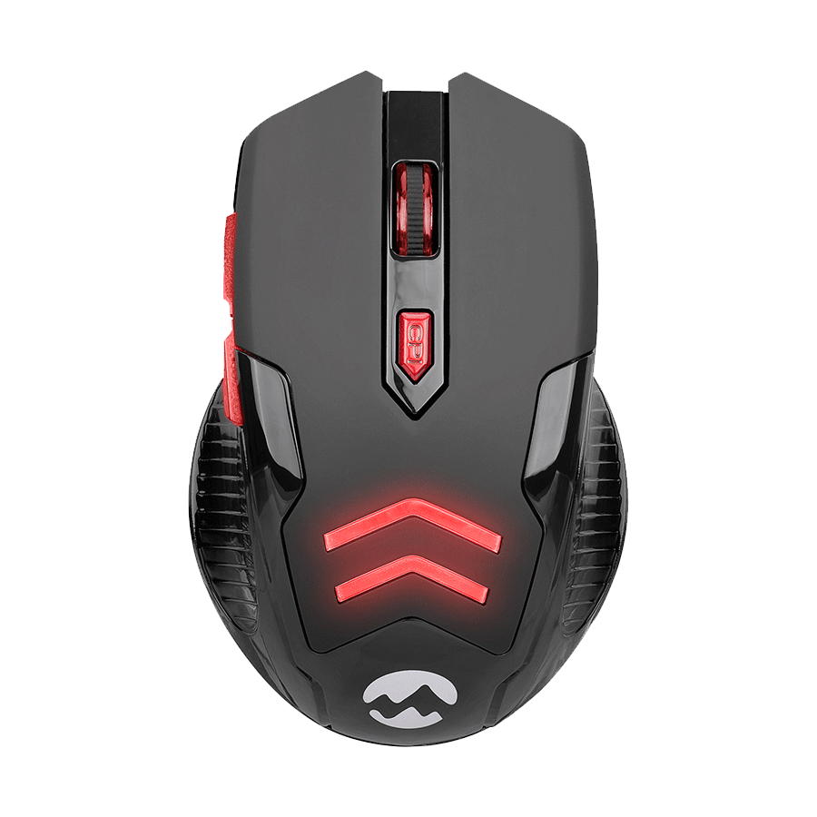 Miš wireless Everest SM-763 Red 6D 2400DPI 2.4Ghz Black Gaming Led Illuminated - Image 2