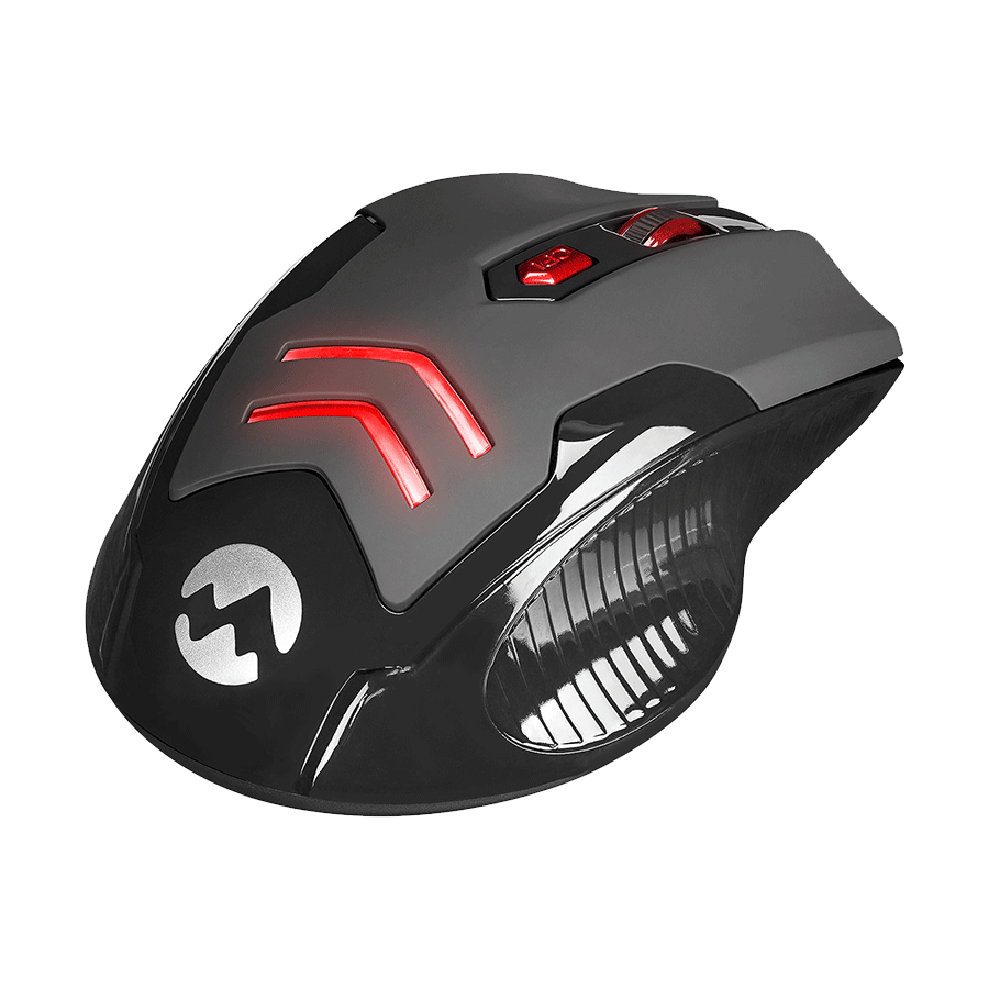 Miš wireless Everest SM-763 Red 6D 2400DPI 2.4Ghz Black Gaming Led Illuminated - Image 5