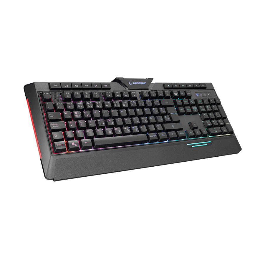 Tastatura gaming RAMPAGE RAPIDO PLUS Semi Mechanical Sound Sensitive BiH Layout Rainbow Backlit Macro programable