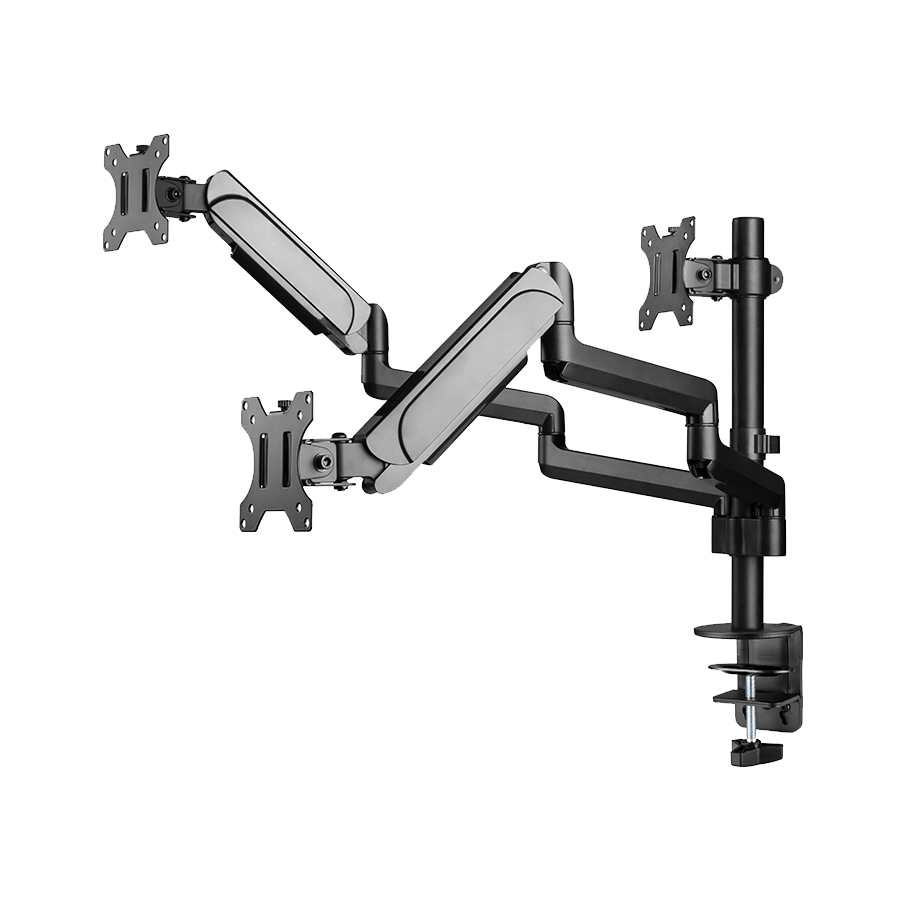 NOSAČ ZA TRI MONITORA GEMBIRD MA-DA3-01, montaža na stol, (full-motion), do 27”, up to 7 kg - Image 7