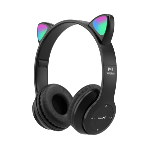 Slušalice za djecu bluetooth cat P47M black