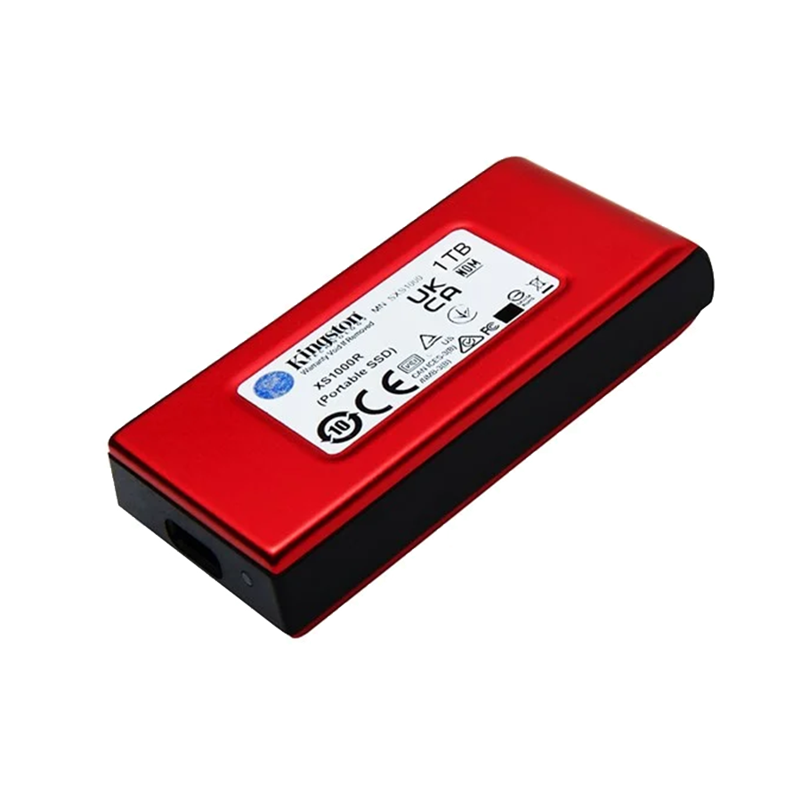 EXT.SSD 1TB Kingston SXS1000R/1000G USB 3.2 Gen 2 peeds up to 1,050MB/s read, 1,000MB/s write Includes USB-C to USB-A cable RED - Image 2