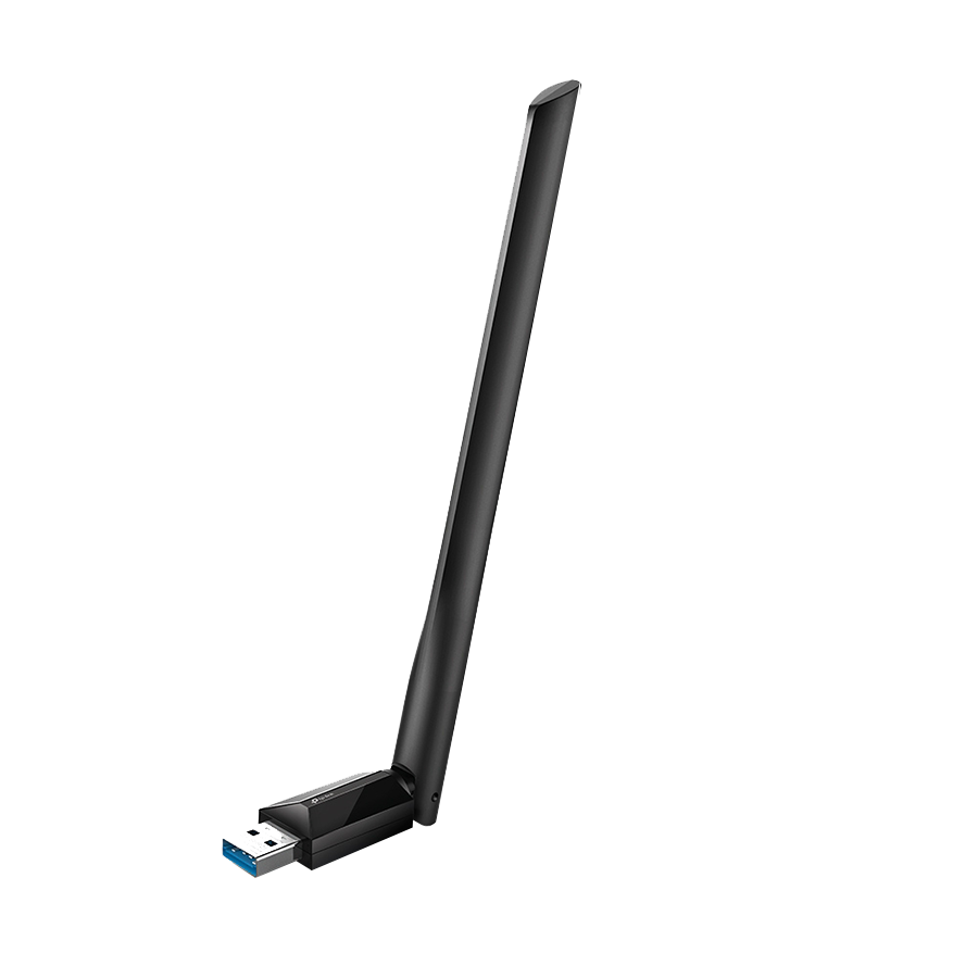 USB WLAN adapter ARCHER-T3UPLUS AC1300 High Gain Wireless Dual Band USB Adapter, 867 Mbps on 5 GHz, 400 Mbps on 2.4 GHz, MU-MIMO, High Gain Antenna