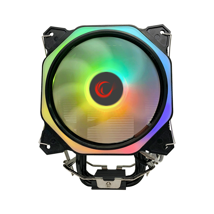 CPU hladnjak RAMPAGE OCTAGON C50 Black 57CFM 1800RPM 12cm ARGB AM5/LGA1700 Compatible Air Cooled CPU Fan - Image 2