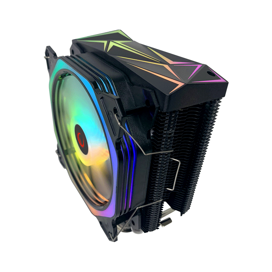 CPU hladnjak RAMPAGE OCTAGON C50 Black 57CFM 1800RPM 12cm ARGB AM5/LGA1700 Compatible Air Cooled CPU Fan - Image 4