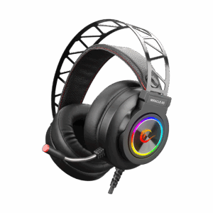 Slušalice sa mikrofonom gaming RAMPAGE Miracle-X5 Black RGB Led 7.1 Surround Sound System Gaming Headset with Microphone