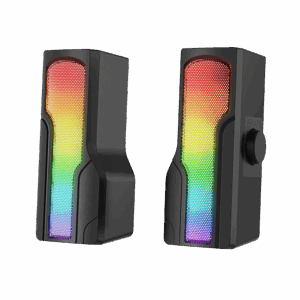 Zvučnici 2.0 gaming RAMPAGE Arty X13 Bluetooth 3W*2 Multimedia Usb 5V 45dB Gaming Player Speaker with RGB Light, 38929