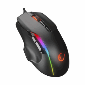 Miš gaming RAMPAGE SMX-R45 ORBIT Black. Wired  6400dpi, Huano S, 7D RGB Illuminated USB Professional Gaming Mouse
