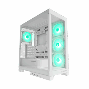 Kucište gaming RAMPAGE HYDRA V2 WHITE Type-C+USB3.0 4*ARGB Infinity Fan+Hub E-ATX Exclusive Gaming, 39990