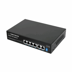 SWITCH 4 PoE + 2 UPLINK ESPERANZA ETHERNET SWITCH 10/100/1000 GOLIATH, ENS107
