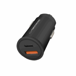 Auto punjač Type-C + USB-A, ESPERANZA CAR QUICK POWER CHARGER 20W USB-C PD 20W / USB-A QC 3.0 18W, EZC111K