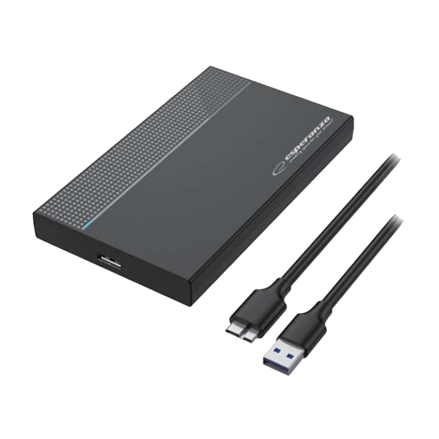 Kućište za externi 2,5" HDD ESPERANZA EXTERNAL HDD/SSD CASE FOR 2.5" HDD, EBA102, USB standard: 3.2 Gen 1