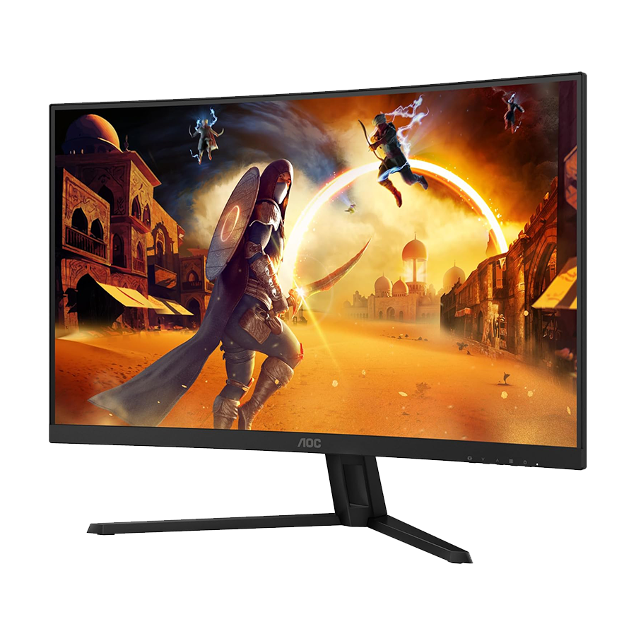 MONITOR AOC Gaming CQ32G4VE Curved 31.5” FAST VA, 16:9, 2560x1440, 180Hz, 0.5ms, 300 cd/m2, 3500:1, Audio, HDMI, DP, Tilt, Black-Red, VESA 3y