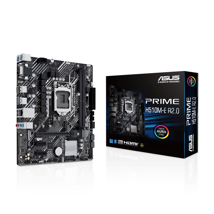 ASUS MB PRIME H510M-E R2.0, Intel H470, LGA1200, micro ATX PCIe 4.0, DP, VGA, HDMI, 2xDDR4
