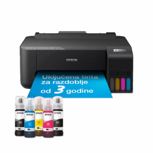 Printer Epson EcoTank L1270 33str/min BW. 15str/min Color, Rezolucija ispisa 5.760 x 1.440 dpi. USB+WiFi+WiFi Direct