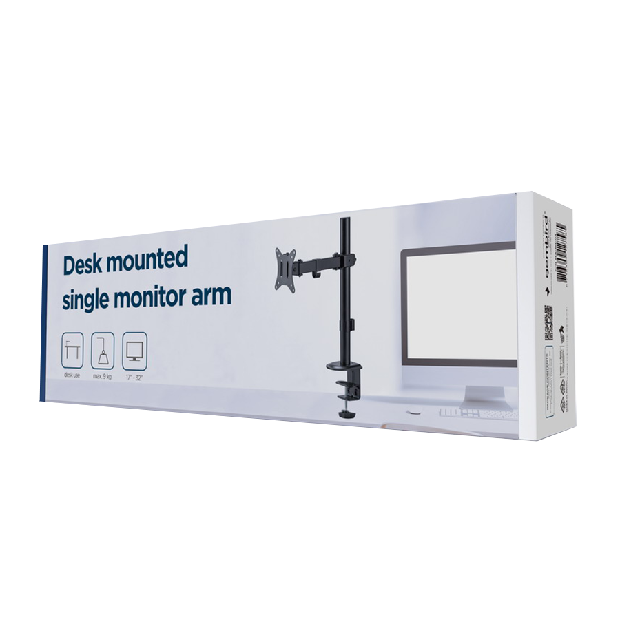 NOSAČ ZA MONITOR GEMBIRD MA-D1-03, montaža na stol, (rotate, tilt, swivel), 17”-32”, up to 9 kg - Image 8