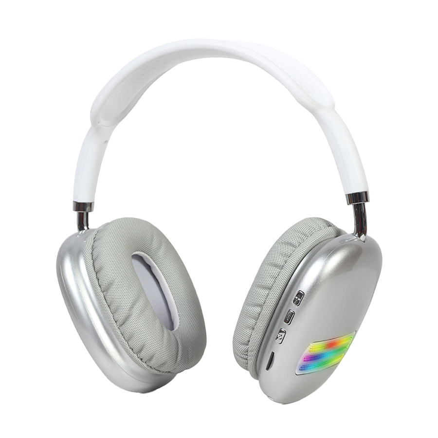 Slušalice sa mikrofonom bluetooth GEMBIRD RGB LED, BHP-LED-02-W, white
