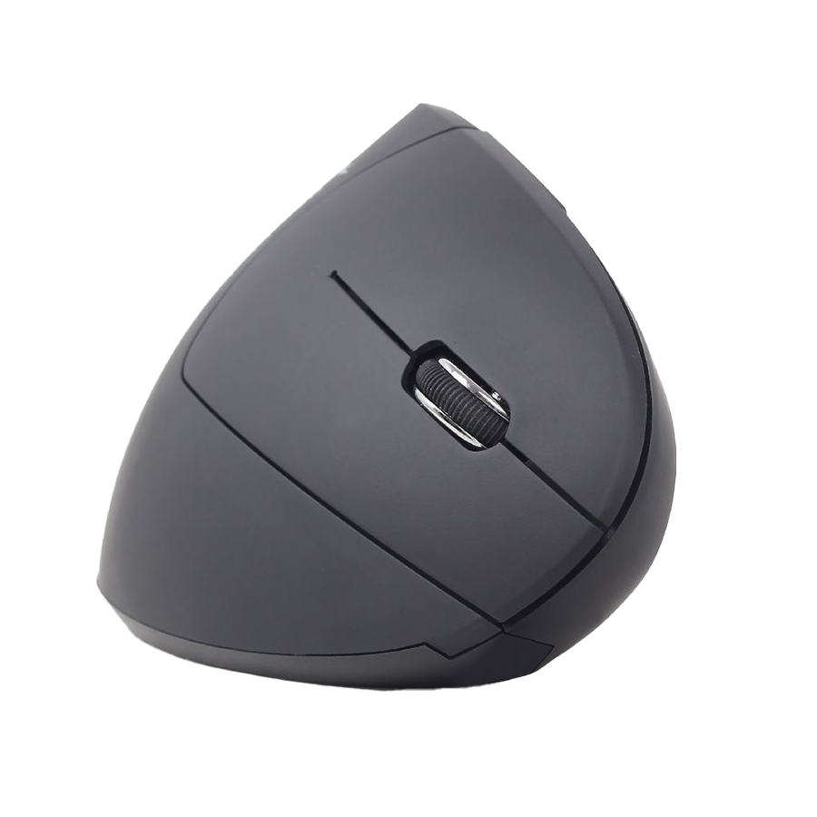 Miš GEMBIRD MUSW-ERGO-01, 6-button wireless optical mouse, black, 800-1200-1600 DPI, MUSW-ERGO-01 - Image 3