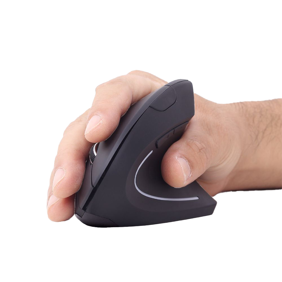 Miš GEMBIRD MUSW-ERGO-01, 6-button wireless optical mouse, black, 800-1200-1600 DPI, MUSW-ERGO-01 - Image 6