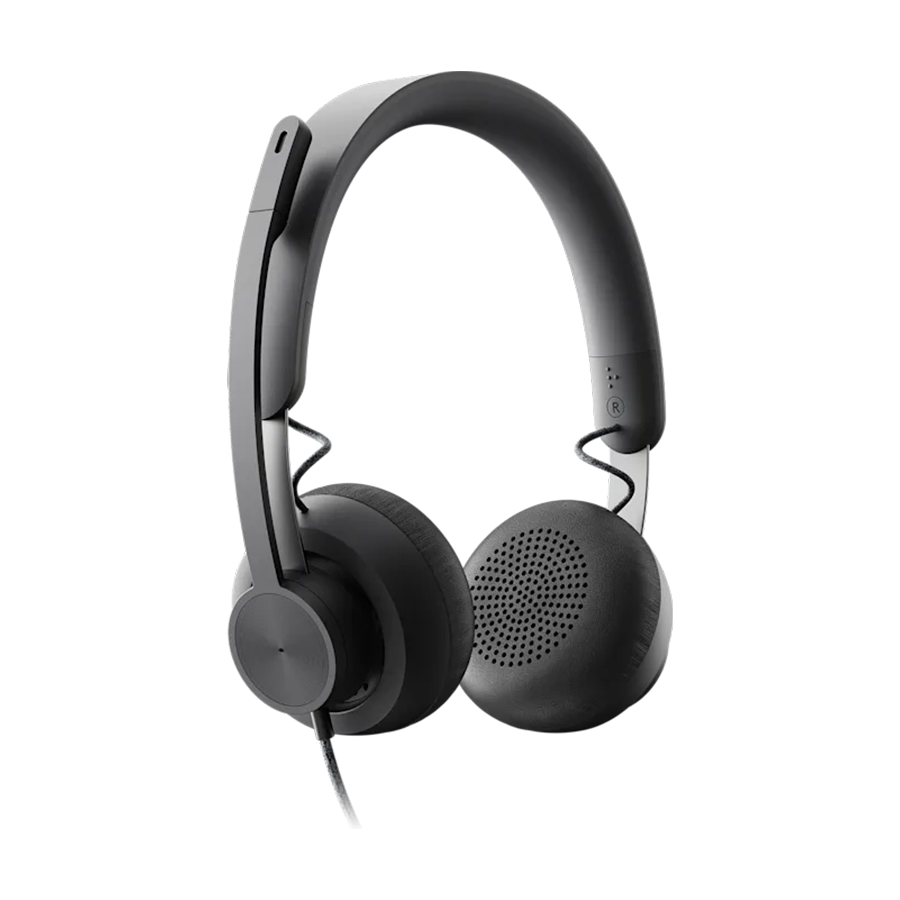 Slušalice sa mikrofonom, Logitech UC Zone USB black, USB-C, USB-A adapter included, noise-canceling, 981-000875 - Image 2