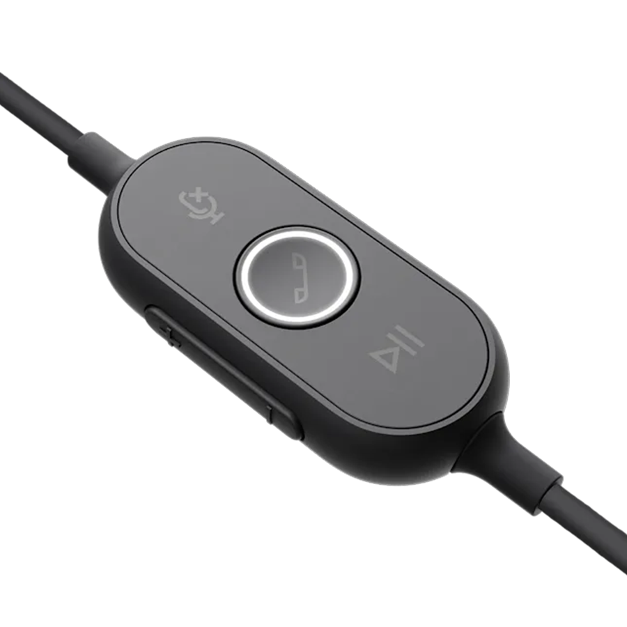 Slušalice sa mikrofonom, Logitech UC Zone USB black, USB-C, USB-A adapter included, noise-canceling, 981-000875 - Image 5