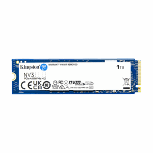 Kingston SSD SNV3S/1000G 1TB NV3 NVMe PCIe 4.0 Up to 6,000MB/s read, 4,000MB/s write