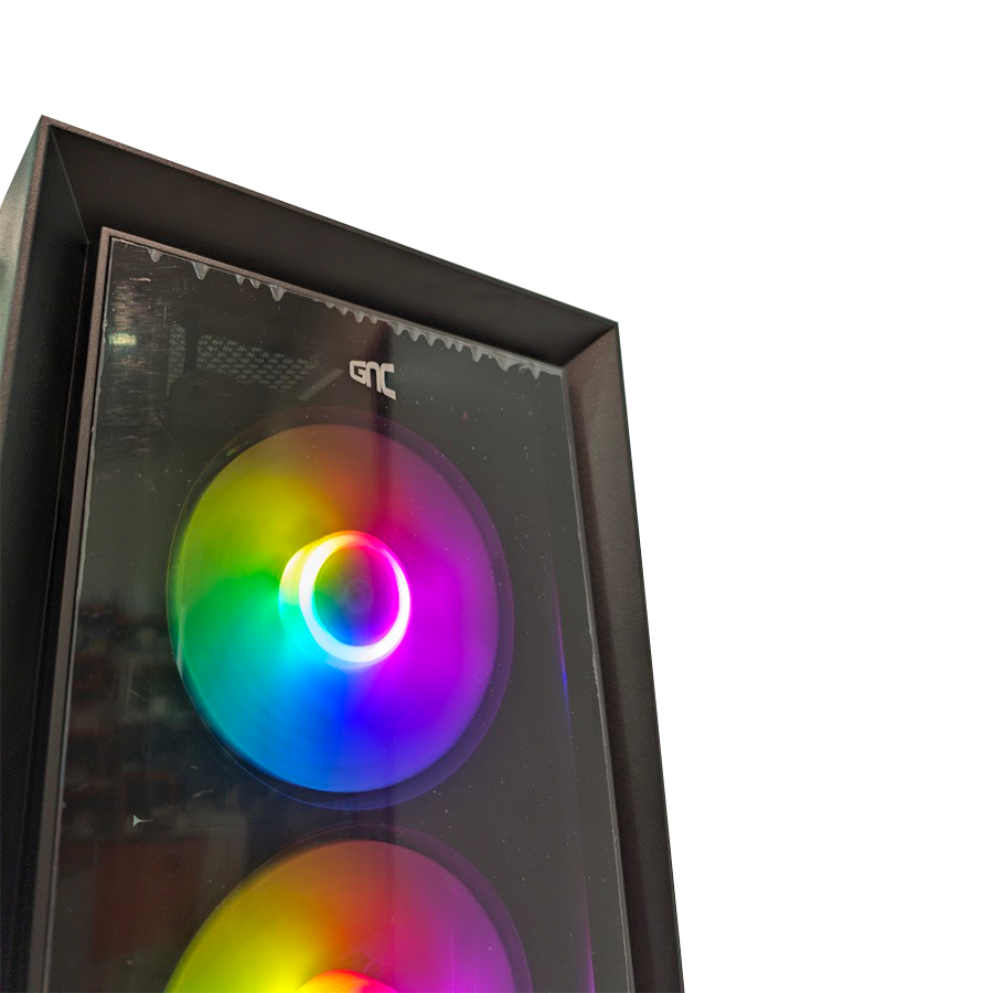 KUĆIŠTE GNC EZ COOL GAMING HC-625B BEZ NAPAJANJA, Tempered Glass, 3x120 RGB ventilator - Image 3