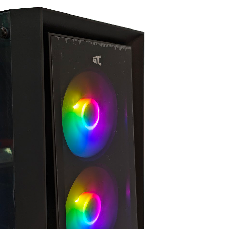 KUĆIŠTE GNC EZ COOL GAMING HC-625B BEZ NAPAJANJA, Tempered Glass, 3x120 RGB ventilator - Image 7