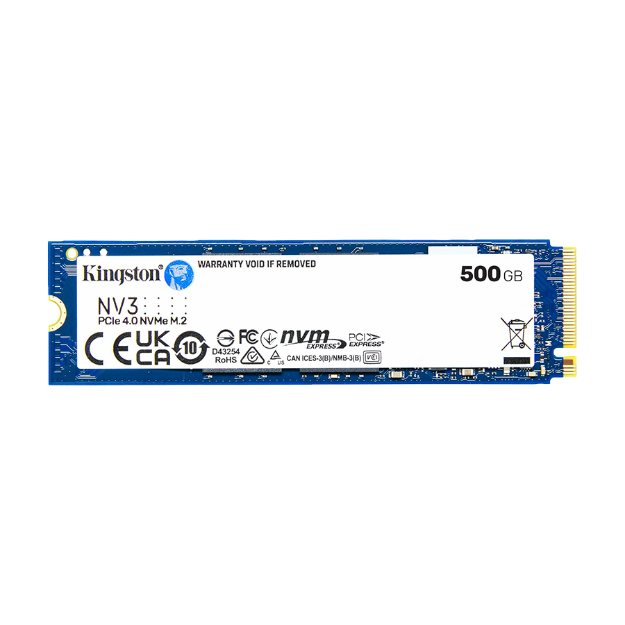 Kingston SSD SNV3S/500G 500GB NV3 NVMe PCIe 4.0 R/W:5000/3000MB/s