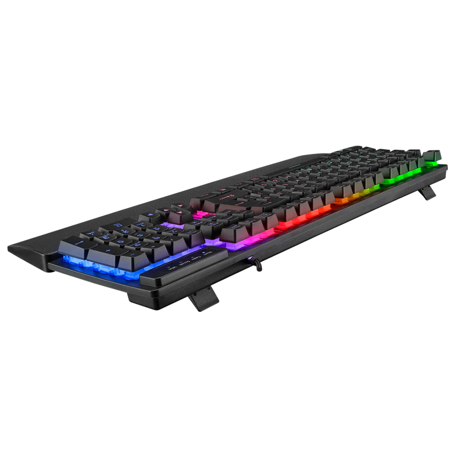 Tastatura gaming RAMPAGE KB-RX77 RUNNER Black USB Rainbow Illuminated US/ENGLISH LAYOUT Wrist Support, 39909 - Image 6