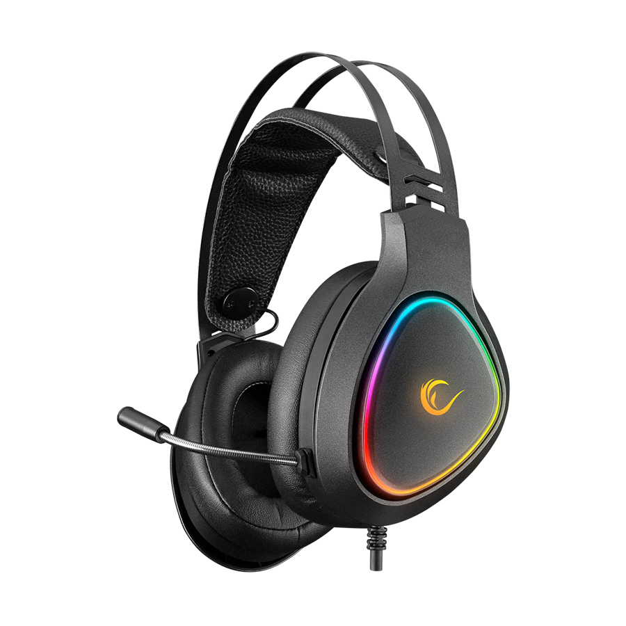 Slušalice sa mikrofonom gaming RAMPAGE RMX-G7 SNIPER Black RGB Illuminated,with Flexible Microphone Gaming, Headset