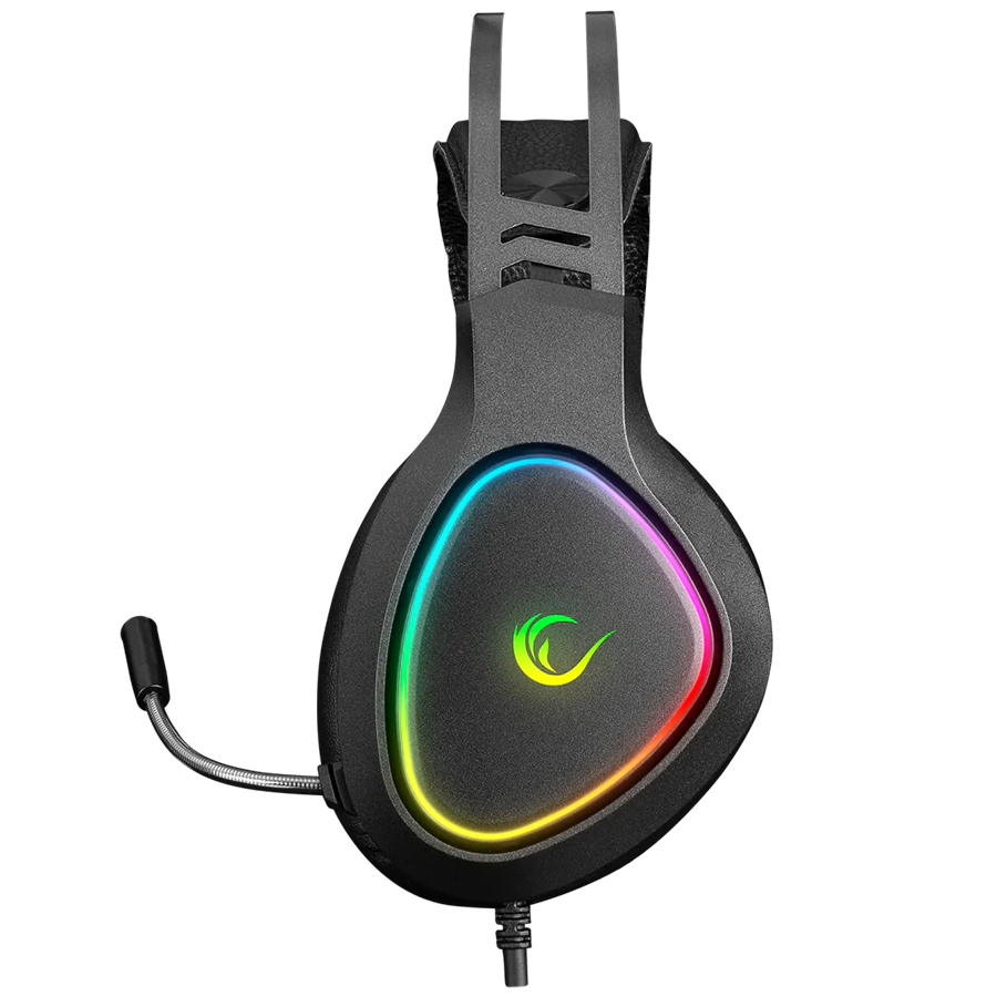 Slušalice sa mikrofonom gaming RAMPAGE RMX-G7 SNIPER Black RGB Illuminated,with Flexible Microphone Gaming, Headset - Image 3