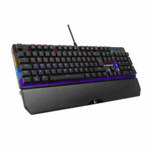 Tastatura gaming RAMPAGE KB-R86 UMBRA Black USB Rainbow Backlit Blue Switch US Layout Mechanical, 40384
